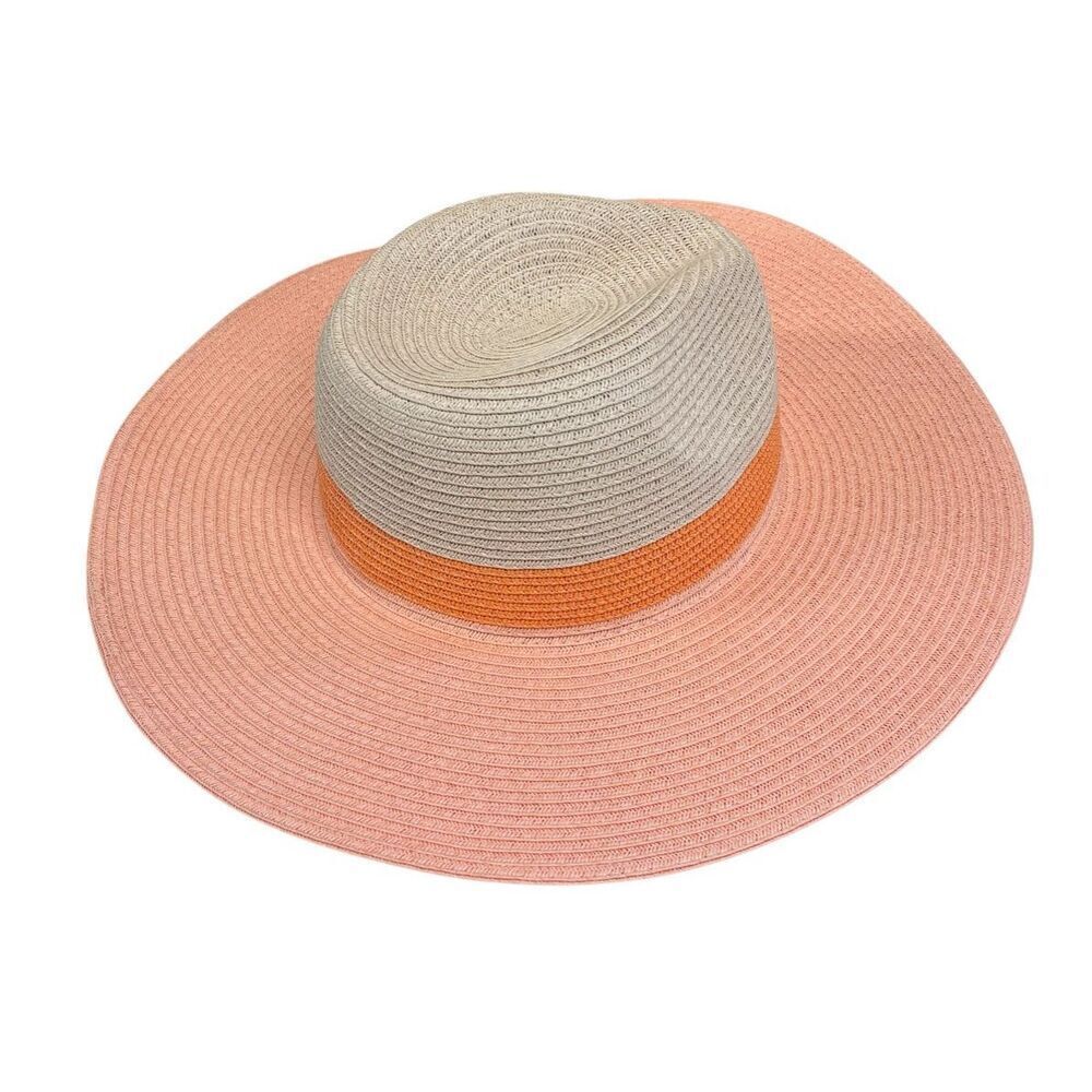 genie Eugenia Kim Sun Hat Pink 100% Paper  NWT OSFA